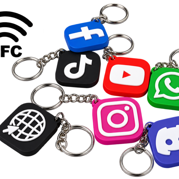 NFC Tag Keychain Tik Tok